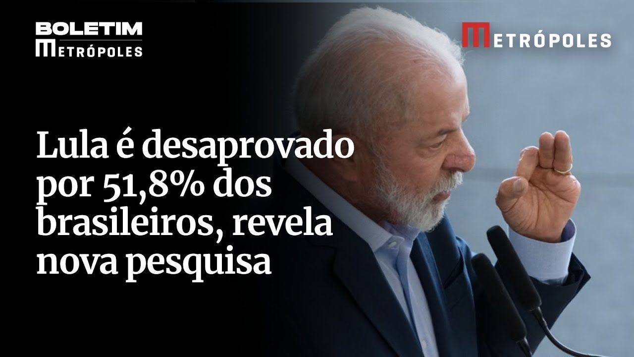 Lula é desaprovado por 51,8% dos brasileiros, revela nova pesquisa Atlas/Bloomberg