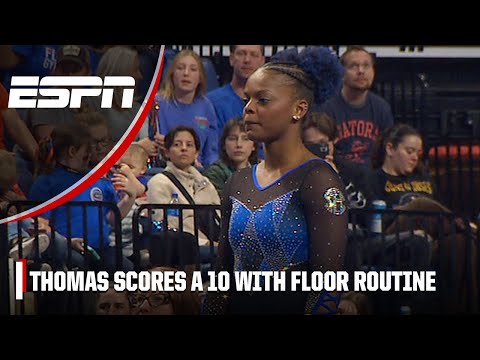 Trinity Thomas scores a perfect 10 with her floor routine | ESPN Gymnastics
