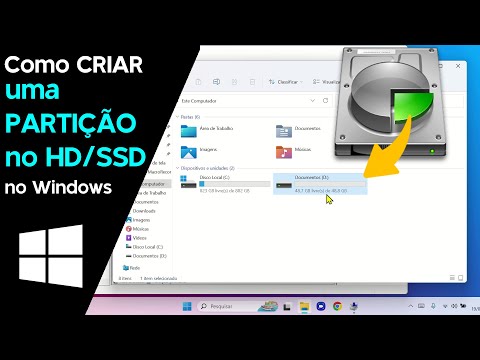 Como CRIAR uma PARTIÇÃO no HD/SSD no Windows