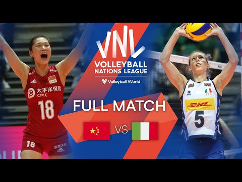 🇨🇳 CHN vs. 🇮🇹 ITA - Full Match | Women's VNL 2019