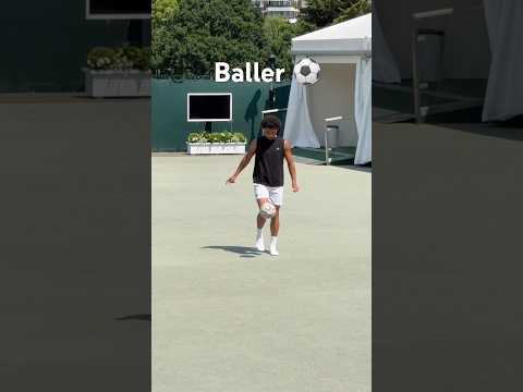 Arthur Fils’ has the skills from the french football team ⚽️ #shorts #football #tennis #wimbledon