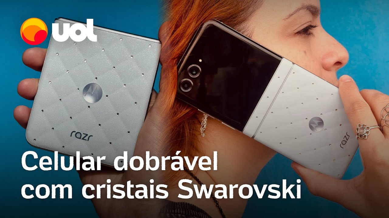 Em primeira mão conheça o celular dobrável com cristais Swarovski da Motorola