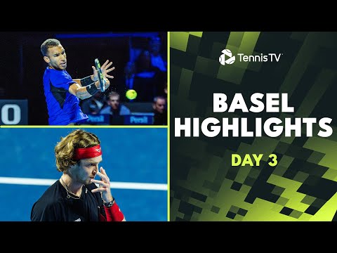 Rublev Faces Tabilo; Ruud, Wawrinka & Auger-Aliassime In Action | Basel 2024 Highlights Day 3