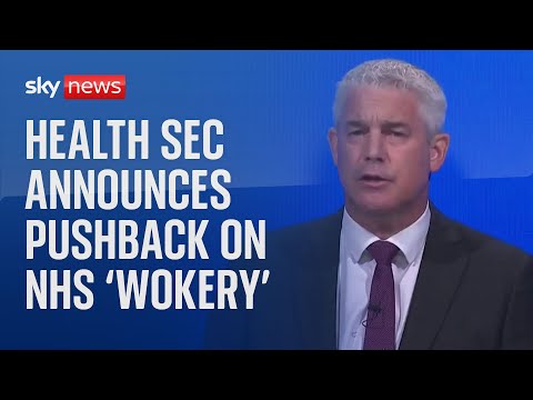 Health secretary addresses Tory conference to announce pushback on NHS 'wokery'