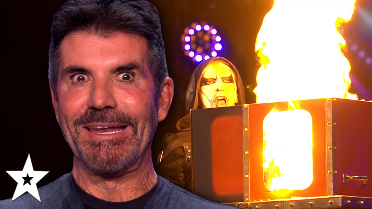 Simon Cowell is SET ON FIRE in a TERRIFYING Stunt on Britain’s Got Talent!