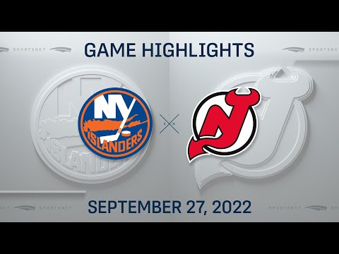 NHL Preseason Highlights | Islanders vs. Devils - September 27, 2022