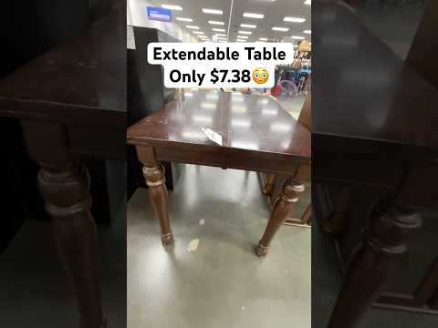 40% off Goodwill Extendable Table only $7.38 #goodwill  #furniture #shopping #thrifting