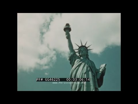 " NEW YORK CITY " 1940s MANHATTAN  TIMES SQUARE  STATUE OF LIBERTY  ELLIS ISLAND WALL STREET GG46225