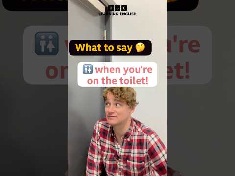 🚽 What to say when you’re on the toilet #shorts
