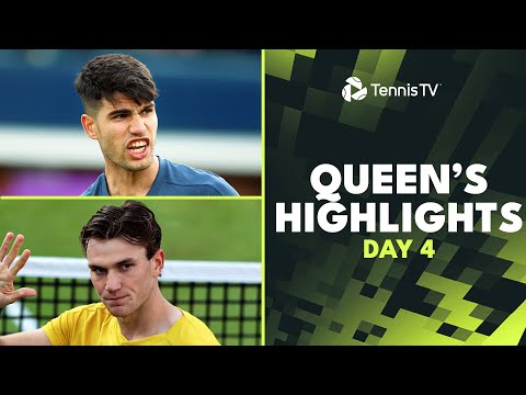 Alcaraz vs Draper, Paul, Musetti & Mpetshi Perricard Feature | Queen's 2024 Day 4 Highlights