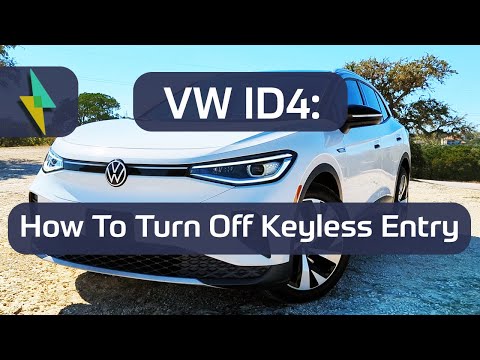 VW ID4: How to Disable Keyless Entry | ID4 Tips, Owner Guide