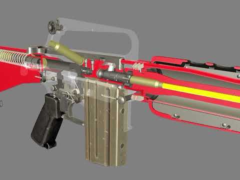 DIRECT IMPINGEMENT Mechanism: How the M16 Works FULL CYCLE ACTION Animation!