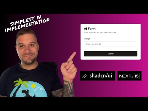 Simplest Way to Use AI in Your Next.js 15 App (with Shadcn)