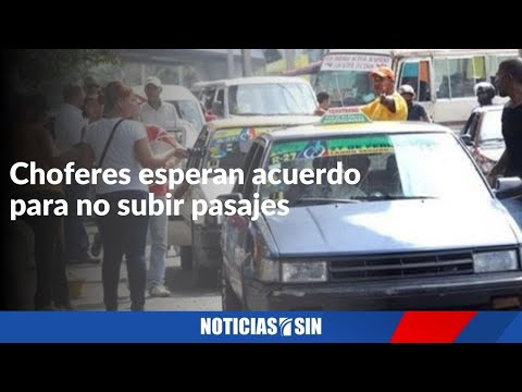 Choferes esperan acuerdo para no subir pasajes