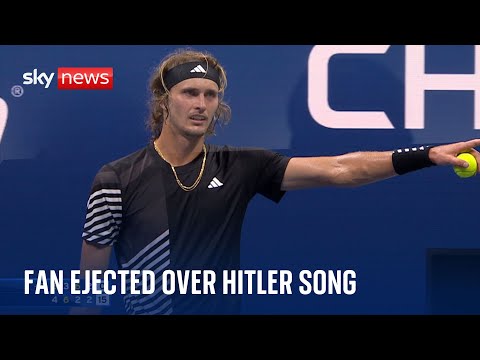 US Open tennis fan ejected after singing song associated with Hitler