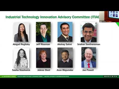 The Industrial Technology Innovation Advisory Committee’s First
Meeting – Day 1