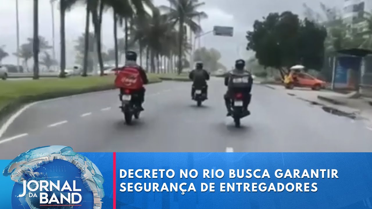 Decreto no Rio busca garantir segurança de entregadores | Jornal da Band