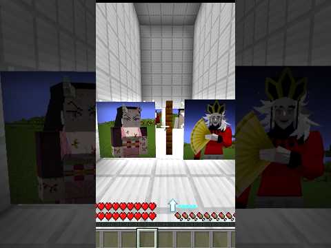 どっちが強い？ #鬼滅の刃 #きめつのやいば #マイクラ