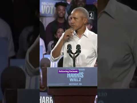 Obama raps Eminem at rally