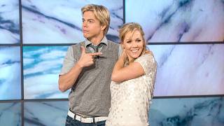 Thumbnail for the video "Jennie Garth and Derek Hough on ‘Dancing with the Stars‘" from TheEllenShow