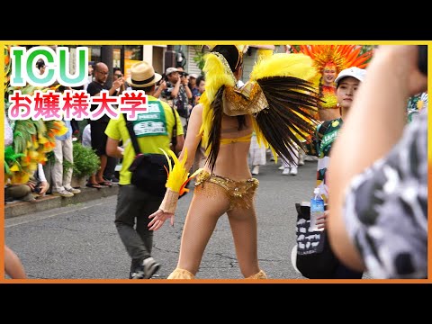4K 可愛いお嬢様 大学生 サンバ ICUラムズ 三茶ラテンフェスティバル2023 Japanese Samba 三軒茶屋