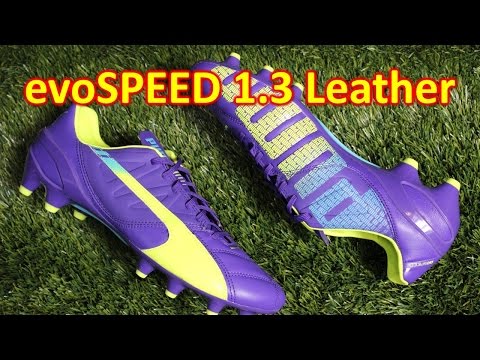 Puma evoSPEED 1.3 Leather Prism Violet/Fluo Yellow - Unboxing + On Feet - UCUU3lMXc6iDrQw4eZen8COQ