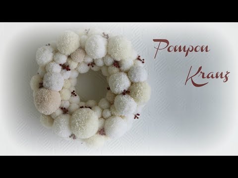Pompon Kranz * DIY * Pom Pom Wreath
