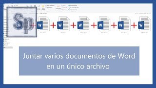 Word - Cómo juntar varios documentos de Word en uno solo. Tutorial en español HD