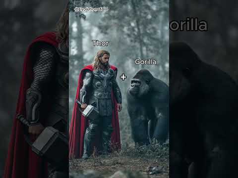 "Marvel Heroes Fused with Animals | Epic Hybrid Fusion"#ai #nature #hybrid #animals #marvel #shorts