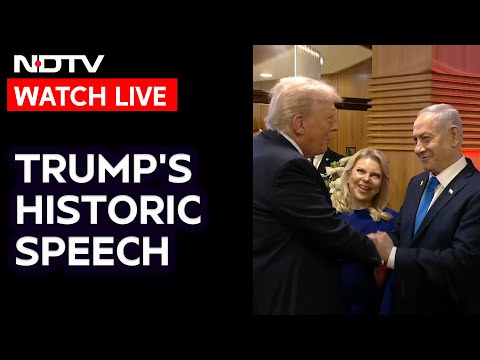 LIVE: Donald Trump's Speech At Israel's Knesset | Trump Israel Knesset Speech