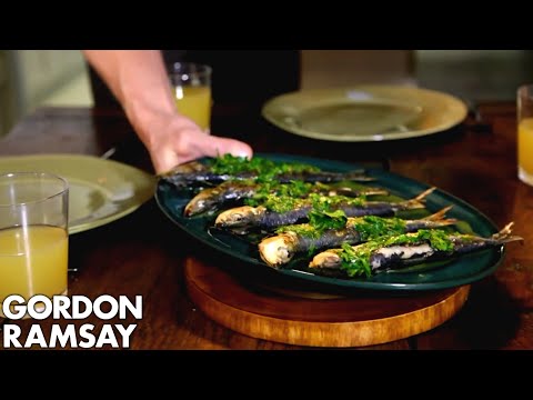 Orzo Pasta Salad with Grilled Sardines | Gordon Ramsay - UCIEv3lZ_tNXHzL3ox-_uUGQ