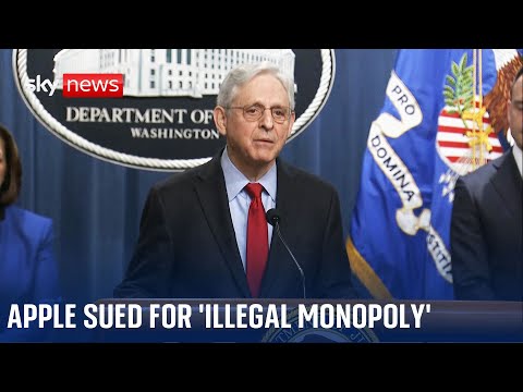 US justice department sues Apple for 'illegal monopoly on smartphones'