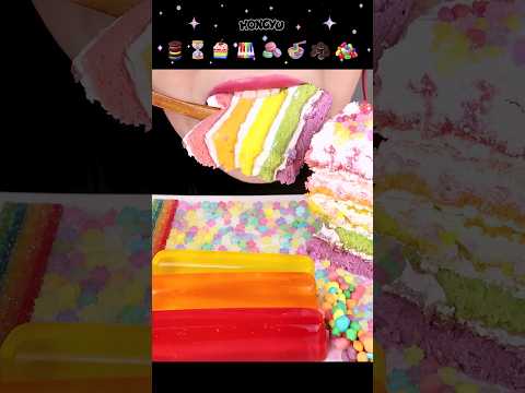 ASMR <strong>EMOJI</strong> FOOD DESSERT 디저트 이모티콘 먹방 (순서대로 먹기)