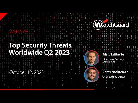 Top Security Threats Worldwide Q2 2023