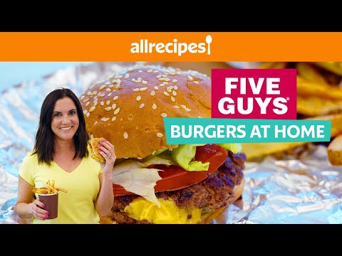 The PERFECT Five Guys Burgers & Fries Recipe... AT HOME! ?? | Recreating Classic Fast Food Challenge