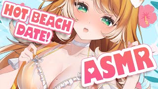 HOT summer beach DATE with YOU! 🔥👙 Sea sounds, whispering & cocktails!
