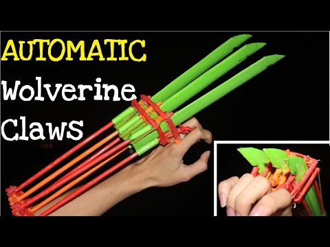 How to make Automatic Paper Wolverine Claws | X-men Weapon - UCBWhJHVuxtxbeRp_PAdfn2w