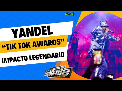 Yandel recibe premio Impacto Legendario en Tik Tok Awards 2024