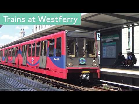 DLR Trains At Westferry