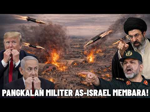 BALAS DENDAM DIMULAI! PANGKALAN MILITER ISRAEL-AS DISERANG RUDAL IRAN! Ratusan Tentara IDF-AS Tewas?