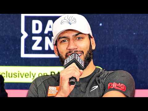 Hamzah Sheeraz CALLS OUT CANELO at Post fight Press Conference after KO WIN vs Berlanga