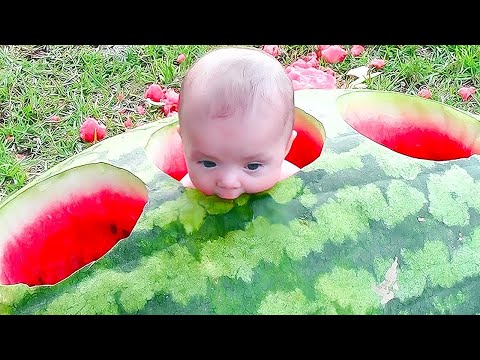 Babies Tasting Exotic Fruits for the first time  - Try Not To Laugh Challenge