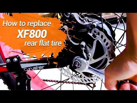 How to Replace XF800 Ebike Rear Flat Tire | Cyrusher Sports