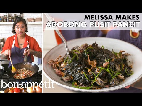 Melissa Makes Adobong Pusit Pancit (Adobo Squid Noodles) | From the Home Kitchen | Bon Appétit