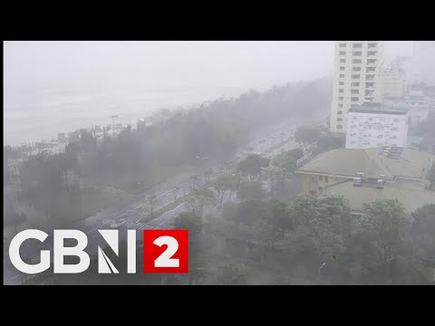 Typhoon Kajiki batters the coastline of central Vietnam