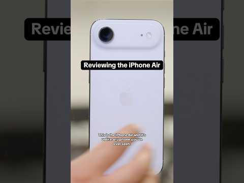A Few Days with the Apple iPhone Air