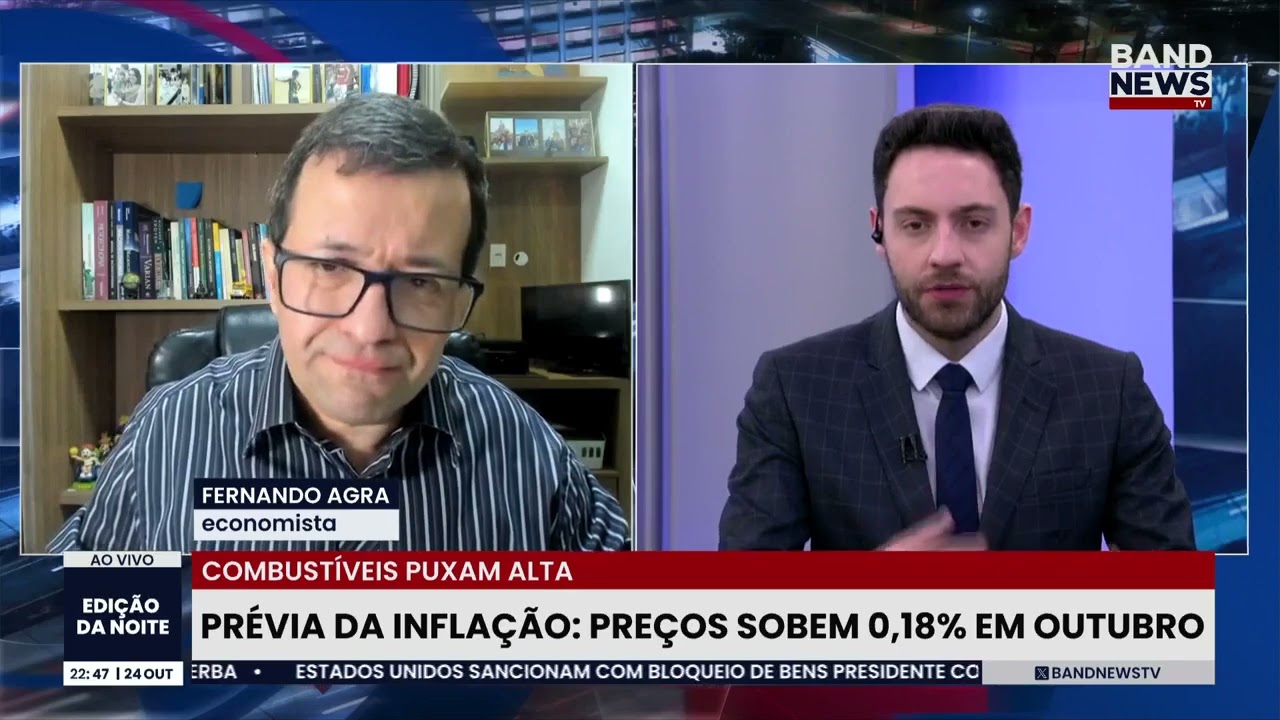 IBGE: prévia da inflação sobe 0,18% em outubro | BandNews TV