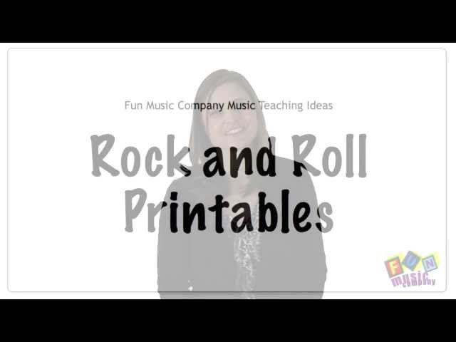 Printable Music Lesson Plans: A History of Rock and Roll