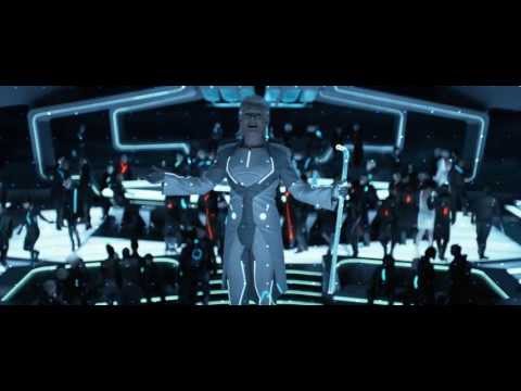 "Tron: Legacy": Zuse Chapter - Fight and Elevator Fall Scenes ("Derezzed" and "Fall") [HD]