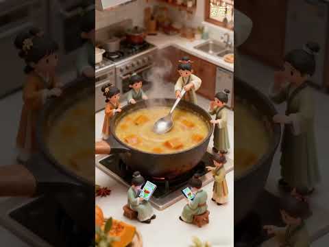 Pumpkin and Millet porridge 😊#porridge #vegetables #fruits #trending #trendingshorts #shortsfeed